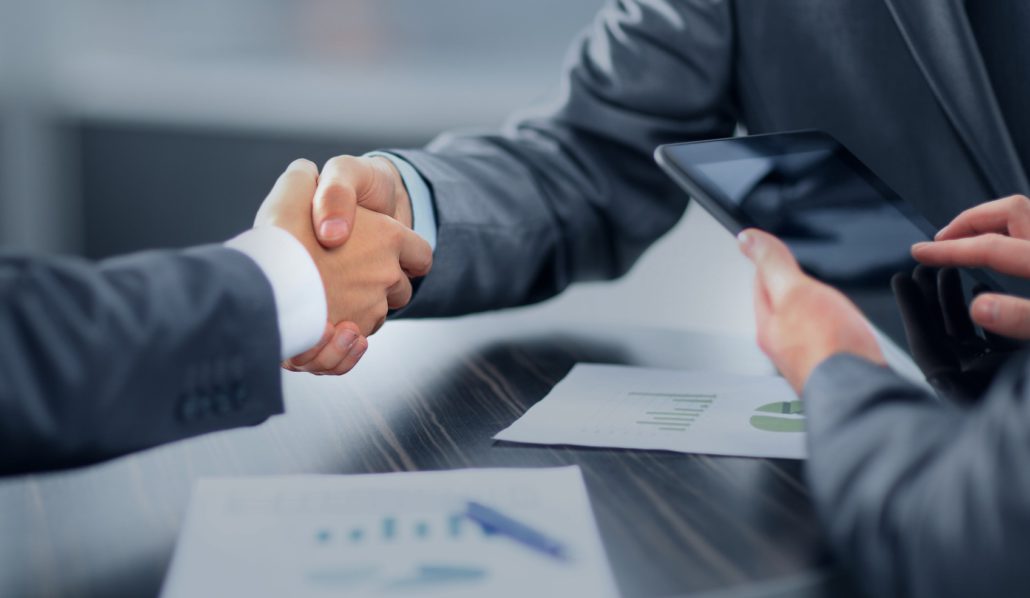 Business handshake